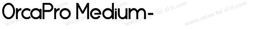 OrcaPro Medium字体转换
